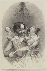 Bilder für Weihnachten, der Mistelzweig